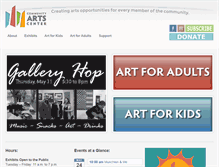 Tablet Screenshot of communityartscenter.net